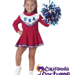Patriotic Cheerleader Costume For Toddler