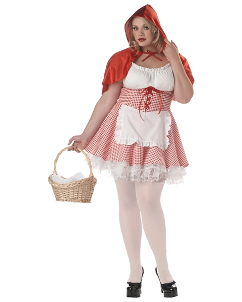 Plus Size Miss Red Riding Hood Costume 3 Plus Size Miss Red Riding Hood Costume