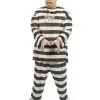 Mens Plus Size Jailbird Costume -Teen Costumes Shop 1192PFW