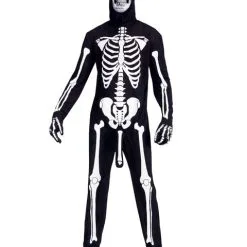 Mens Plus Size Skele-Boner Costume