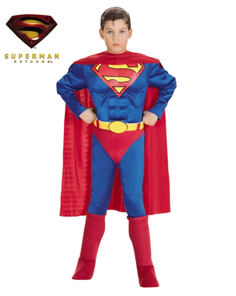 Muscle Chest Superman Costume For Toddler 3 Muscle Chest Superman Costume For Toddler