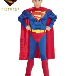 Muscle Chest Superman Costume For Toddler