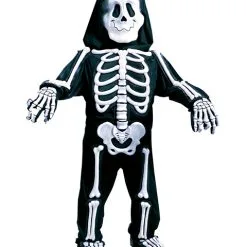 Toddlers Totally White Skelebones Costume