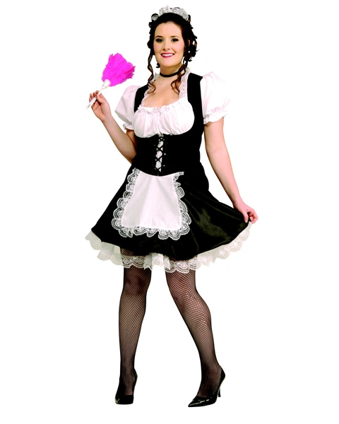 French Maid Plus Size Costume For Women 3 French Maid Plus Size Costume For Women