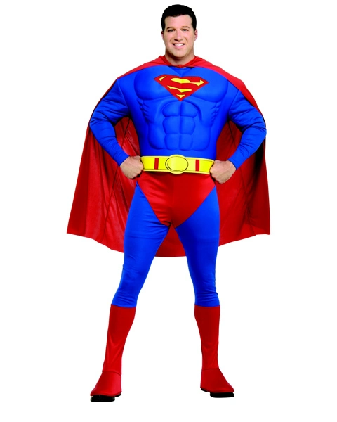 Muscle Chest Superman Plus Size Costume 3 Muscle Chest Superman Plus Size Costume