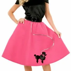 Pink Poodle Skirt Adult Plus Costume