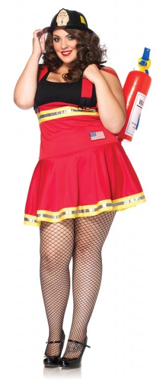 Fire Fighter Plus Size Costume 3 Fire Fighter Plus Size Costume