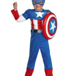 Muscle Captain America Toddler Costume