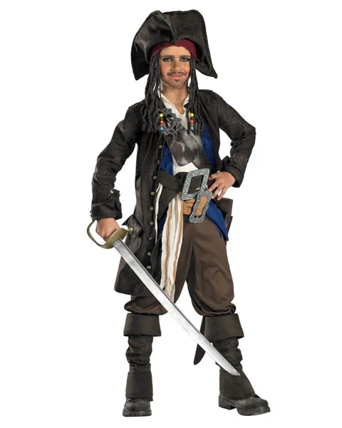 Prestige Captain Jack Sparrow Costume For Teen 3 Prestige Captain Jack Sparrow Costume For Teen