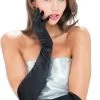 French Kiss Black Gloves -Teen Costumes Shop 61634