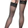 French Kiss Black Hotpants With Fishnets -Teen Costumes Shop 61638 1