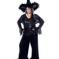 Glamour Witch Plus Size Costume For Women
