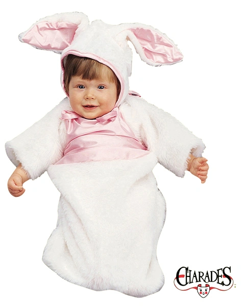 Plush Bunny Bunting Costume For Newborn Infant 3 Plush Bunny Bunting Costume For Newborn Infant