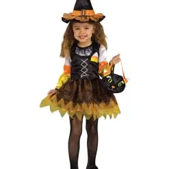 Toddler Lil Candy Corn Witch Costume