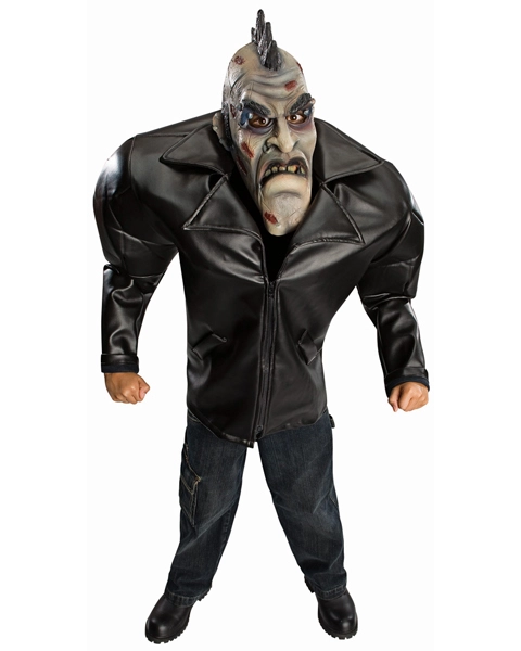Teen Jumbo Punk Zombie Costume 3 Teen Jumbo Punk Zombie Costume
