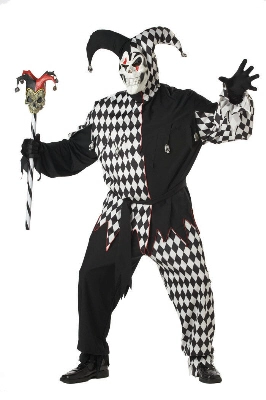 Evil Jester Plus Size Adult Costume 3 Evil Jester Plus Size Adult Costume