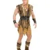 Mens Plus Size Cool Caveman Costume 2 Mens Plus Size Cool Caveman Costume -Teen Costumes Shop CH52185P