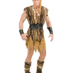 Mens Plus Size Cool Caveman Costume