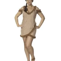Adult Plus Size Sassy Indian Maiden Costume
