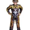 Toddler Muscle Transformers Movie 3 Bumblebee Costume -Teen Costumes Shop DI25922