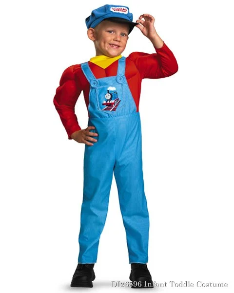 Toddler Classic Muscle Thomas The Tank Engine Costume 3 Toddler Classic Muscle Thomas The Tank Engine Costume