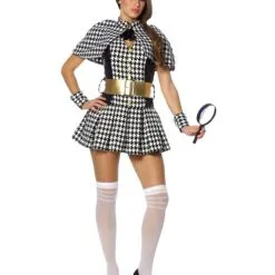 Plus Size Sexy Detective Costume For Adult