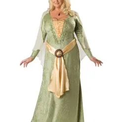 Premier Womens Plus Medieval Maiden Costume