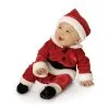 Newborn Infant Santa Jumpsuit In Velvet 1 Newborn Infant Santa Jumpsuit In Velvet -Teen Costumes Shop R885320