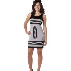 Crayola Tank Black Dress Teen Girl Costume