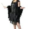 Plus Size Black Jazz Flapper Costume 2 Plus Size Black Jazz Flapper Costume -Teen Costumes Shop plus jazz black flapper