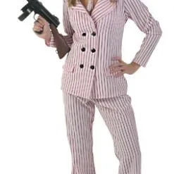 Plus Size Pink Gangster Moll Costume