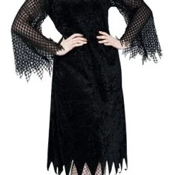 Vamp Robe With Mesh Sleeve Plus Size Costume 2XL